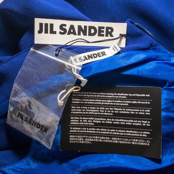 Jil Sander 8/10 Minimalist Gathered Sheath Dress - Picture 13 of 15